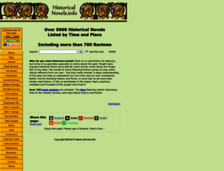 historicalnovels.info screenshot