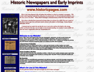 historicpages.com screenshot