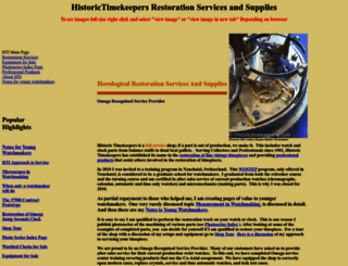 historictimekeepers.com screenshot
