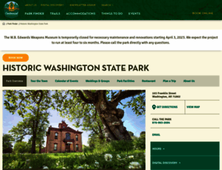 historicwashingtonstatepark.com screenshot