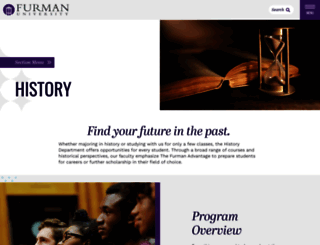 history.furman.edu screenshot