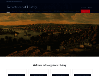 history.georgetown.edu screenshot