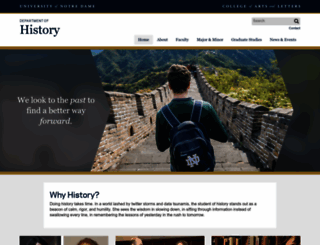 history.nd.edu screenshot
