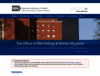history.nih.gov screenshot