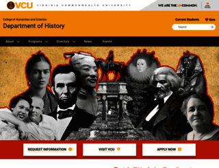 history.vcu.edu screenshot