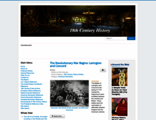history1700s.com screenshot