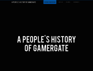 historyofgamergate.com screenshot