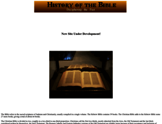 historyofthebible.net screenshot