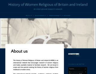 historyofwomenreligious.org screenshot