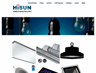 hisunledlighting.com screenshot