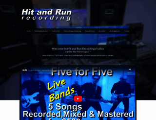 hitandrunrecording.com screenshot