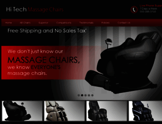 hitechmassagechairs.com screenshot