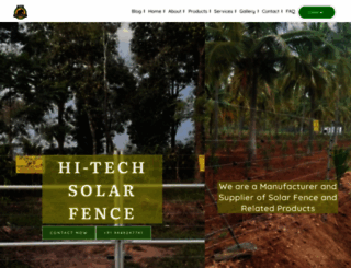 hitechsolarfence.com screenshot