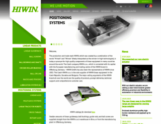 hiwin.cz screenshot