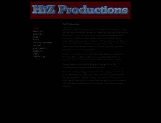 hizproductions.com screenshot