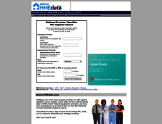 Access hmedata.com. HMEdata.com - HME billing data - NPI Search Lookup ...