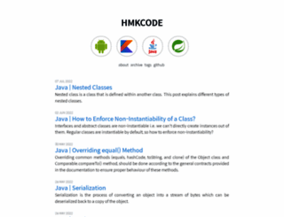 hmkcode.com screenshot