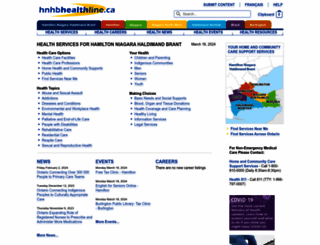 hnhbhealthline.ca screenshot