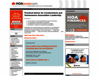 hoaleader.com screenshot