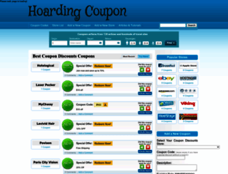 hoardingcoupon.com screenshot