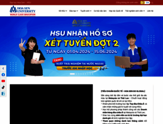 hoasen.edu.vn screenshot
