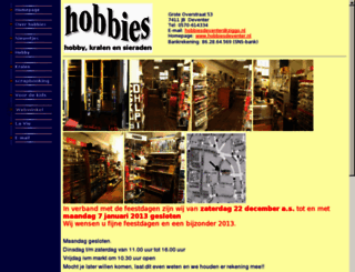 hobbiesdeventer.nl screenshot