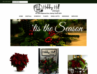 hobbyhillflorist.com screenshot