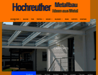 hochreuther-metallbau.de screenshot