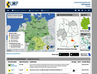 hochwasserzentralen.info screenshot