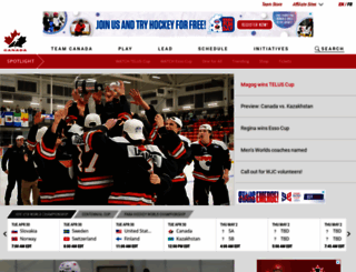 hockeycanada.ca screenshot