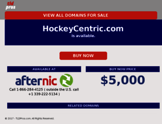 hockeycentric.com screenshot