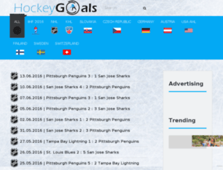hockeygoals.info screenshot