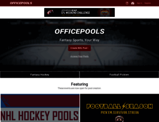 hockeypoolmanager.com screenshot