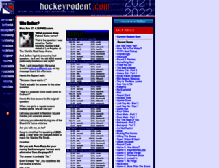 hockeyrodent.com screenshot
