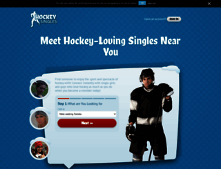 hockeysingles.com screenshot