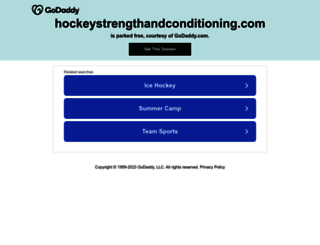 hockeystrengthandconditioning.com screenshot