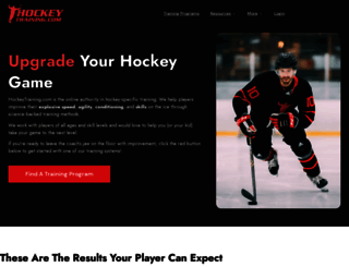 hockeytraining.com screenshot