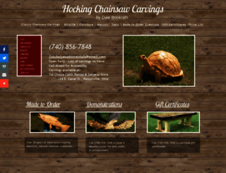 hockingchainsawcarvings.com screenshot