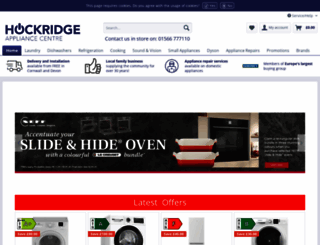 hockridge-appliance-centre.co.uk screenshot