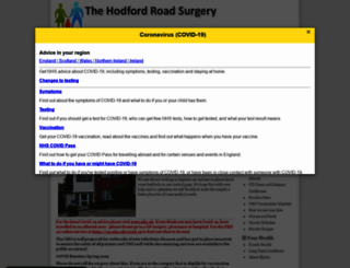 hodfordroadsurgery.co.uk screenshot