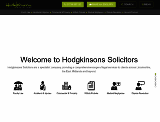 hodgkinsons.co.uk screenshot