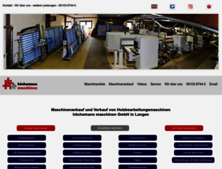 hoechsmann-maschinen.com screenshot