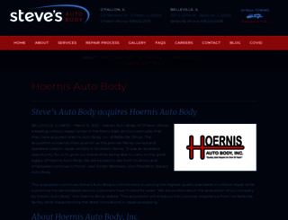 hoernisautobody.com screenshot