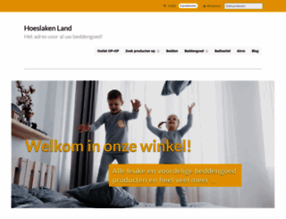 hoeslakenland.nl screenshot