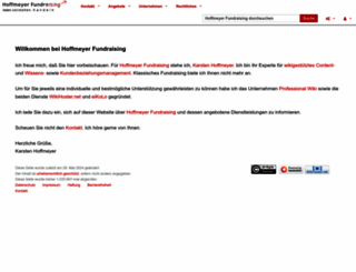 hoffmeyer-fundraising.de screenshot