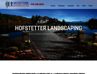 hofstetterlandscaping.com screenshot