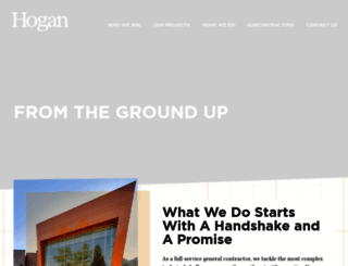 hoganconstructiongroup.com screenshot