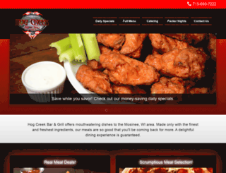 hogcreekbarandgrill.com screenshot
