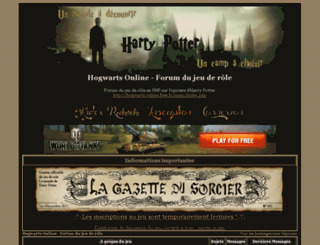 hogwarts-o-forum.bb-fr.com screenshot