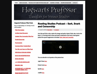 hogwartsprofessor.com screenshot